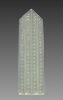 Tablet (gui) with Grain Pattern and Imperial Inscription, 1793. China, Qing Dynasty (1644-1911),