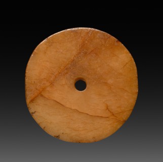 Round Ornament, 206 BC - AD 220. China, Han dynasty (202 BC-AD 220). Jade          ; diameter: 8.4