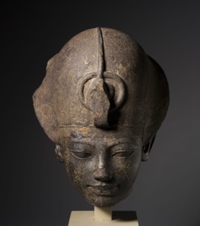 Head of Amenhotep III Wearing the Blue Crown, c. 1391-1353 BC. Egypt, New Kingdom, Dynasty 18,