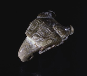 Feline Head with Bovine Horns and Elephant Trunk, 13th-11th Century BC. China, Shang dynasty (c