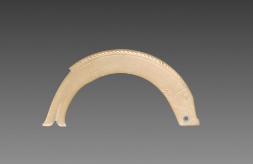 Arc-Shaped Jade Fish Pendant, c. 1050-900 BC. China, Western Zhou dynasty (c. 1046-771 BC).