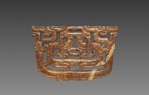 Plaque with Openwork Interlaced Dragons and Birds, 475-221 BC. China, Warring States period