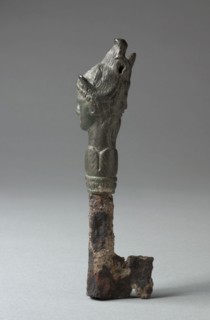 Key, 1-100. Italy, Roman, 1st Century. Iron tang, bronze handle; overall: 15.6 cm (6 1/8 in.).