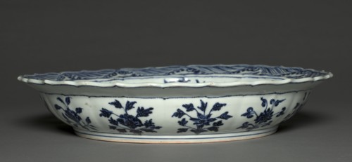 Plate with Grapes and Floral Sprays, 1426-35. China, Jiangxi province, Jingdezhen, Ming dynasty