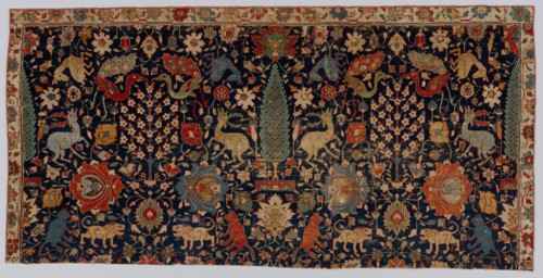 Portion of a Carpet, 17th century. Iran, Northwestern, 17th century. Knotted pile: jufti knot; wool