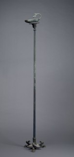 Lamp, 100-1 BC. Italy, Roman, 1st Century BC. Bronze; overall: 9.6 cm (3 3/4 in.).