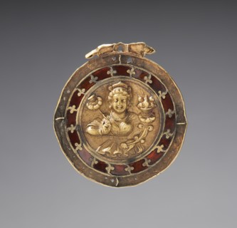 Pendant with Shri, c. 100s. Pakistan, Gandhara, Sirkap, Kushan Period (1st century-320). Gold