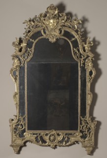 Pier Mirror (Trumeau), c. 1715. France, 18th century. Carved and gilded wood; overall: 243.8 x 143