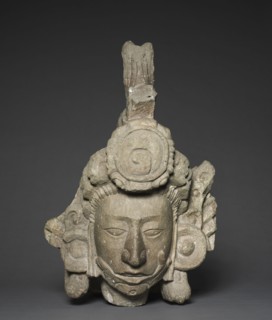 Head of a Young Noble, 746. Honduras, Copán, Structure 10L-22A, Maya style (250-900). Stone;