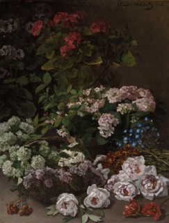 Spring Flowers, 1864. Claude Monet (French, 1840-1926). Oil on fabric; framed: 144.5 x 117.2 x 12.1