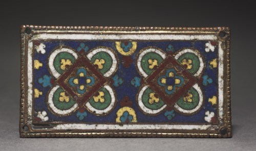 Plaque, probably from a Reliquary Shrine, 1225-1250. Germany, Aachen?, Gothic period, 13th century.