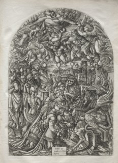 The Apocalypse:  The Woman Clothed with the Sun, 1546-1556. Jean Duvet (French, 1485-1561).