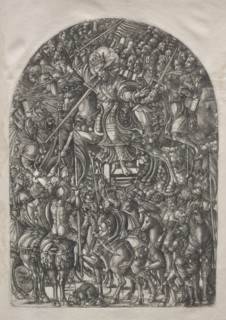 The Apocalypse:  Christ Mounted on a White Horse, 1546-1556. Jean Duvet (French, 1485-1561).