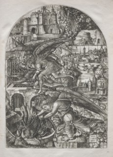 The Apocalypse:  Satan Bound for a Thousand Years, 1546-1555. Jean Duvet (French, 1485-1561).