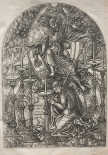 The Apocalypse:  St. John Sees Seven Golden Candlesticks, 1546-1556. Jean Duvet (French, 1485-1561)