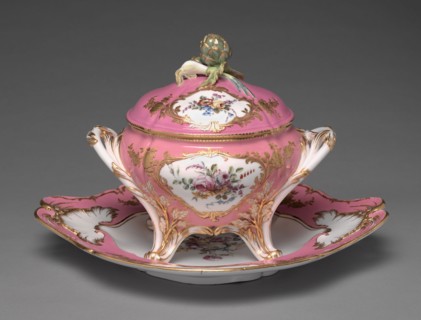 Tureen, 1757. Sèvres Porcelain Manufactory (French, est. 1740). Soft-paste porcelainwith enamel and
