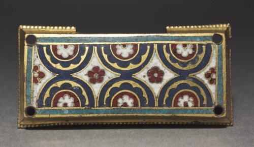Plaque, probably from a Reliquary Shrine, c. 1180-1190. Germany, Rhine Valley, Cologne, Romanesque