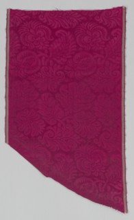 Length of Silk Damask, late 1600s. Italy, late 17th. Damask, silk; average: 97.2 x 56.5 cm (38 1/4