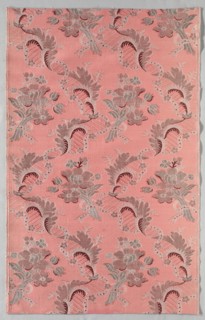 Length of Textile, 1723-1774. France, 18th century, Period of Louis XV (1723-1774). Brocade; silk