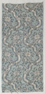 Length of Textile, 1723-1774. France, 18th century, Period of Louis XV (1723-1774). Brocade; silk