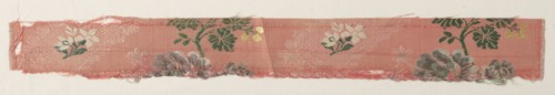 Length of Textile, 1723-1774. France, 18th century, Period of Louis XV (1723-1774). Brocade, silk;