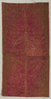 Silk and Hemp Fragment, 16th century. Spain, 16th century. Plain compound satin (so-called