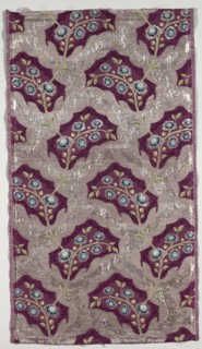 Length of Textile, 1723-1774. France, 18th century, Period of Louis XV (1723-1774). Brocade; silk