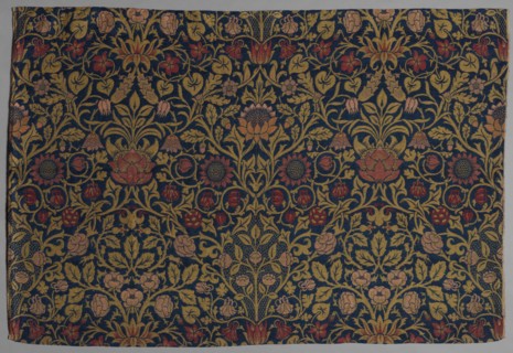 Violet and Columbine, 1883. William Morris (British, 1834-1896). Jacquard loom woven weft-faced