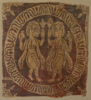 Nude Female Dancers from a Tunic, 700s. Egypt or Syria, Umayyad or Abbasid period, 8th century.