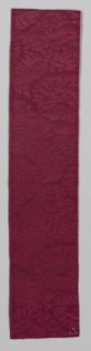 Fragment of Silk Damask Textile, late 1600s. Italy, late 17th century. Damask, silk; average: 108 x
