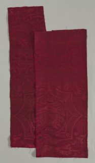 Silk Fragment, 16th century. Spain, 16th century. Fancy satin weave: silk; average: 99.1 x 26.7 cm
