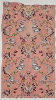 Length of Textile, 1723-1774. France, 18th century, Period of Louis XV (1723-1774). Brocade; silk