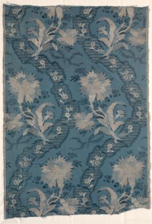 Two Joined Panels of Figured Silk, 1723-1774. France, 18th century, Period of Louis XV (1723-1774).