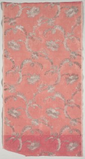 Length of Textile, 1723-1774. France, 18th century, Period of Louis XV (1723-1774). Brocade; silk