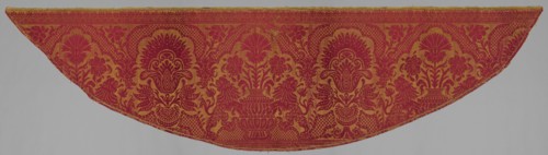 Silk and Hemp Fragment, 16th century. Spain, 16th century. Plain compound satin: silk and hemp;