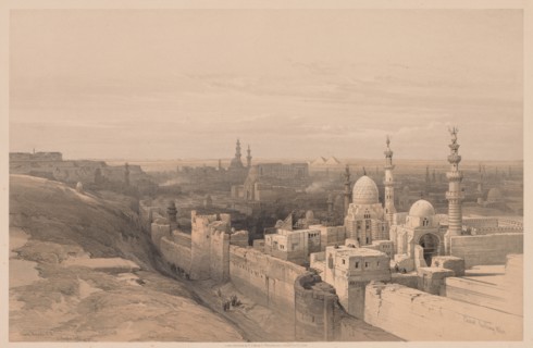 Egypt and Nubia:  Volume III - No. 26, Cairo, Looking West, 1838. Louis Haghe (British, 1806-1885).