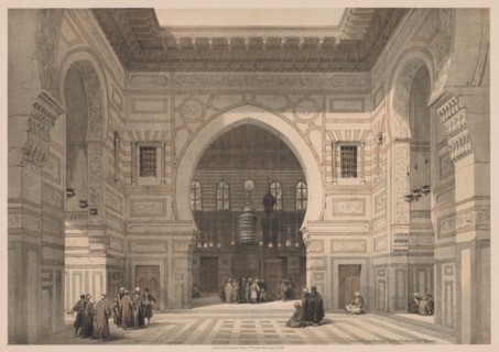 Egypt and Nubia:  Volume III - No. 36, Interior of the Mosque of the Sultan El Ghoree, 1838. Louis