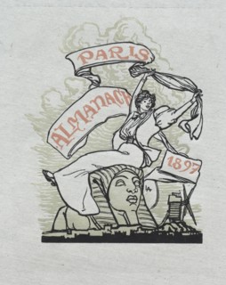Paris Almanac, 1897:  Back Cover, 1897. Auguste Louis Lepère (French, 1849-1918). Wood engraving