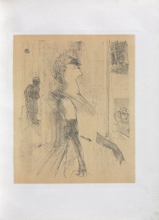 Yvette Guilbert-English Series:  Sur la scene, 1898. Henri de Toulouse-Lautrec (French, 1864-1901).