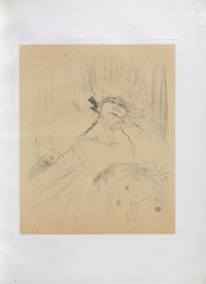 Yvette Guilbert-English Series:  Chanson ancienne, 1898. Henri de Toulouse-Lautrec (French,