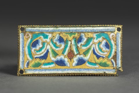 Plaque from a Reliquary Shrine, c. 1180-1190. Germany, Rhine Valley, Cologne, Romanesque period,