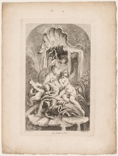 Book of Fountains:  No. 2, c. 1736. Gabriel Huquier (French, 1695-1772), after François Boucher