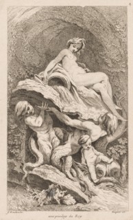 Book of Fountains:  No. 4, c. 1736. Gabriel Huquier (French, 1695-1772), after François Boucher