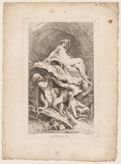 Book of Fountains:  No. 4, c. 1736. Gabriel Huquier (French, 1695-1772), after François Boucher