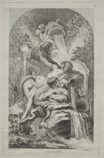 Book of Fountains:  No. 5, c. 1736. Gabriel Huquier (French, 1695-1772), after François Boucher