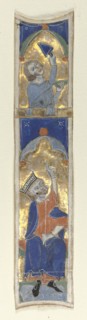 Historiated Initial (I) Excised from a Bible, 1200s. Italy, 13th century. Tempera and gold on