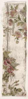Coverlet Fragment, c. 1760-1770. Philippe de Lasalle (French, 1723-1805). Embroidered satin and