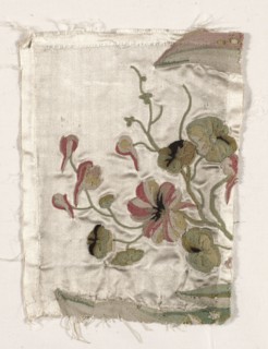 Coverlet Fragment, c. 1760-1770. Philippe de Lasalle (French, 1723-1805). Embroidered satin and