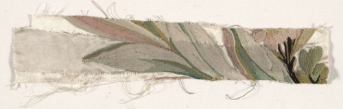Coverlet Fragment, c. 1760-1770. Philippe de Lasalle (French, 1723-1805). Embroidered satin and