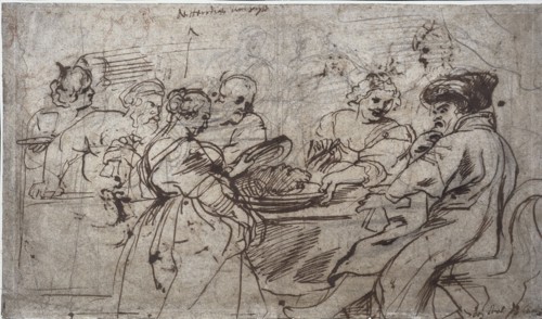 The Feast of Herod, c. 1637-1638. Peter Paul Rubens (Flemish, 1577-1640). Pen and brown ink, with
